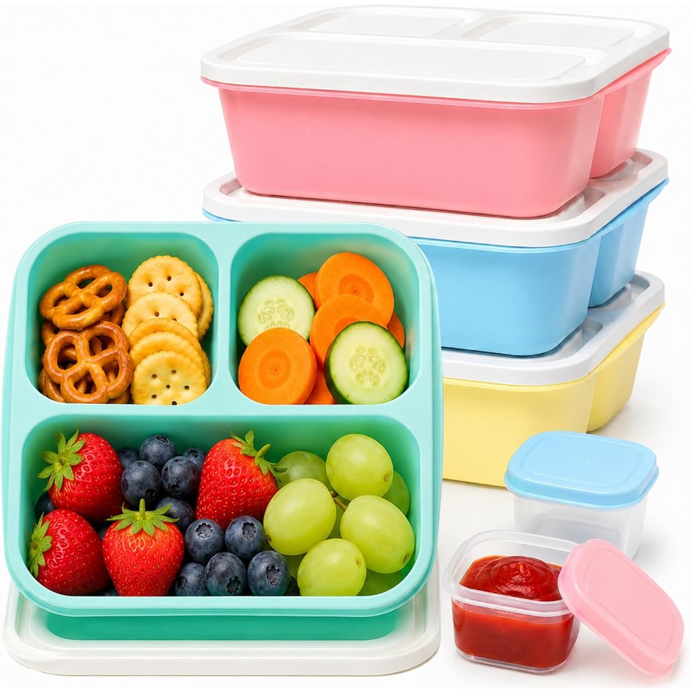 Healthy Snacks Food - Контейнеры для еды с 3 отделениями