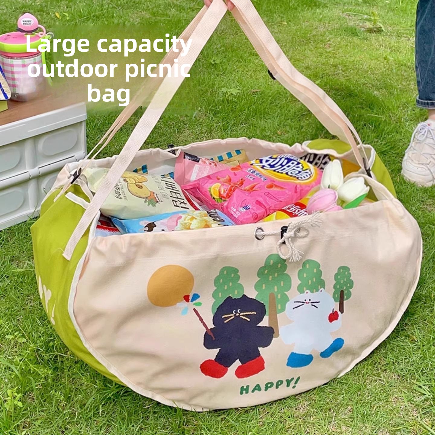 Food And Snacks For Picnic - Сумка для хранения автомобиля большой емкости,