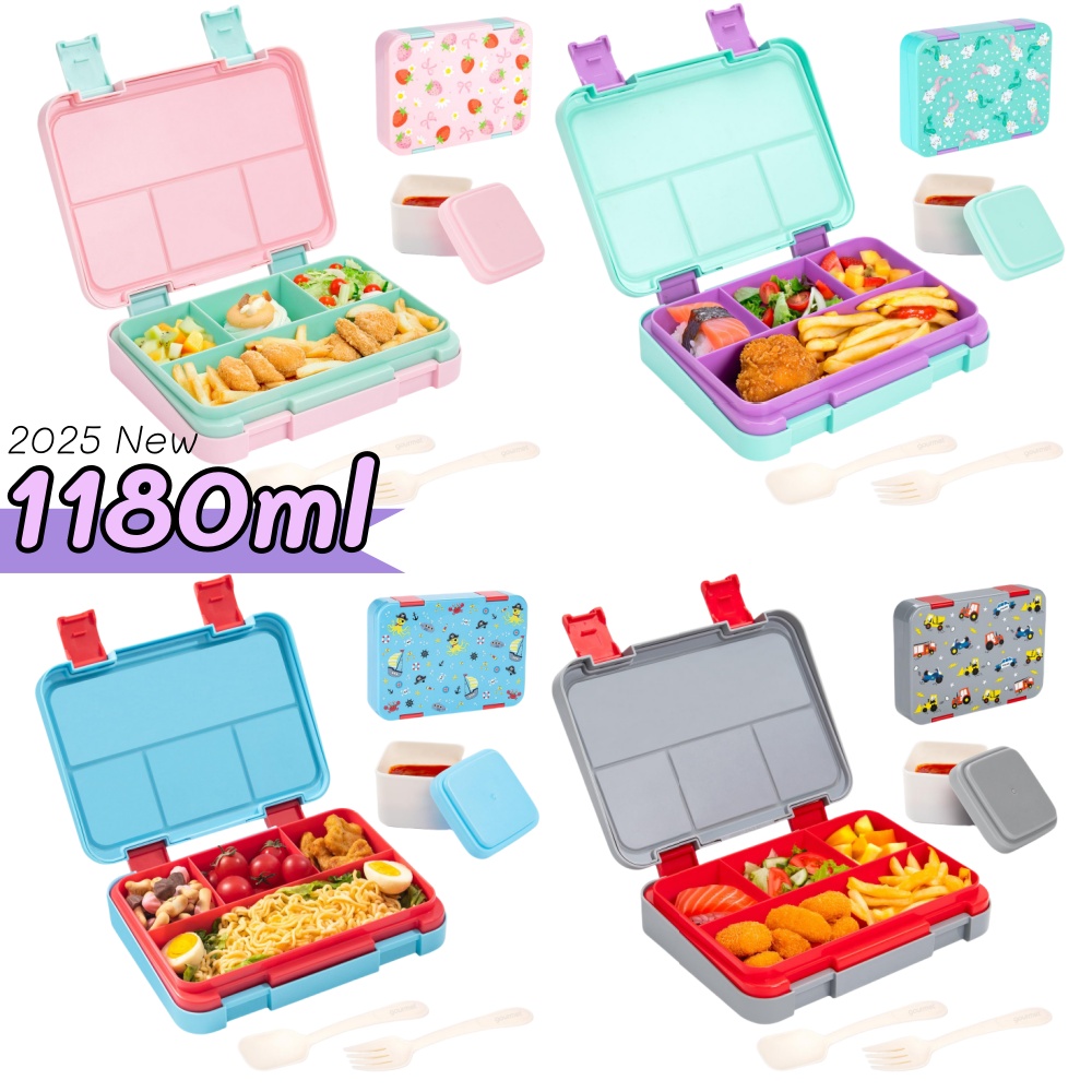 Food And Snacks For Picnic - 40 унций мультяшный узор бенто ланч-бокс
