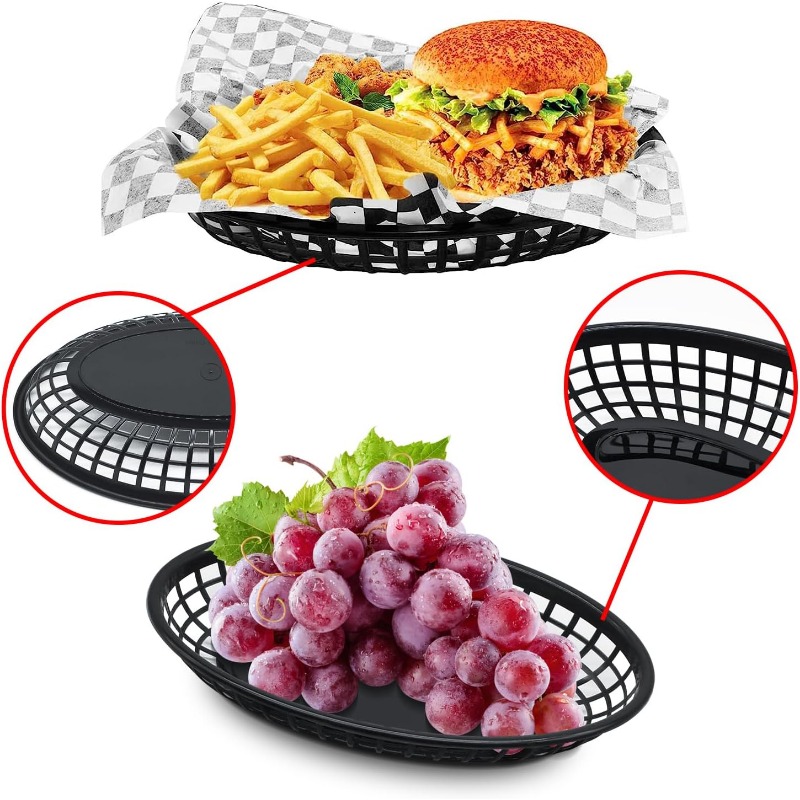 Пластиковая корзина для фаст-ф – обзор и цена Food Snacks Basket
